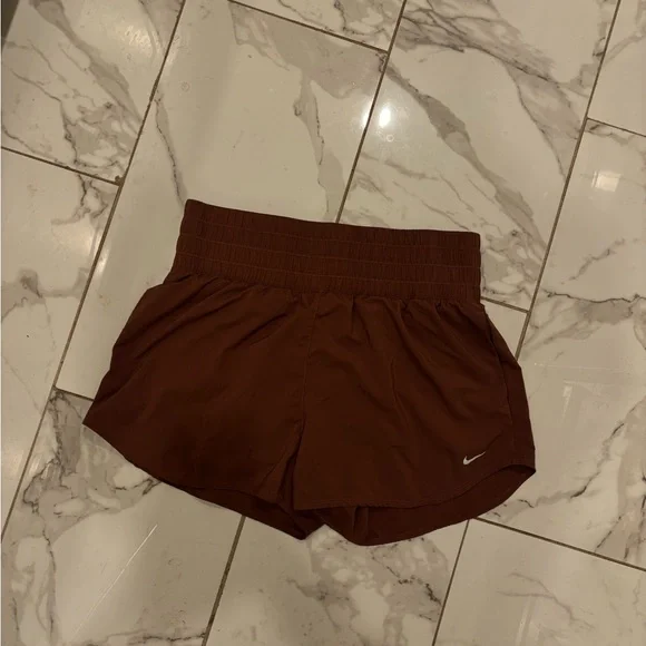 Nike Women's Athletic Shorts in Rich Brown - Picture 3 of 3